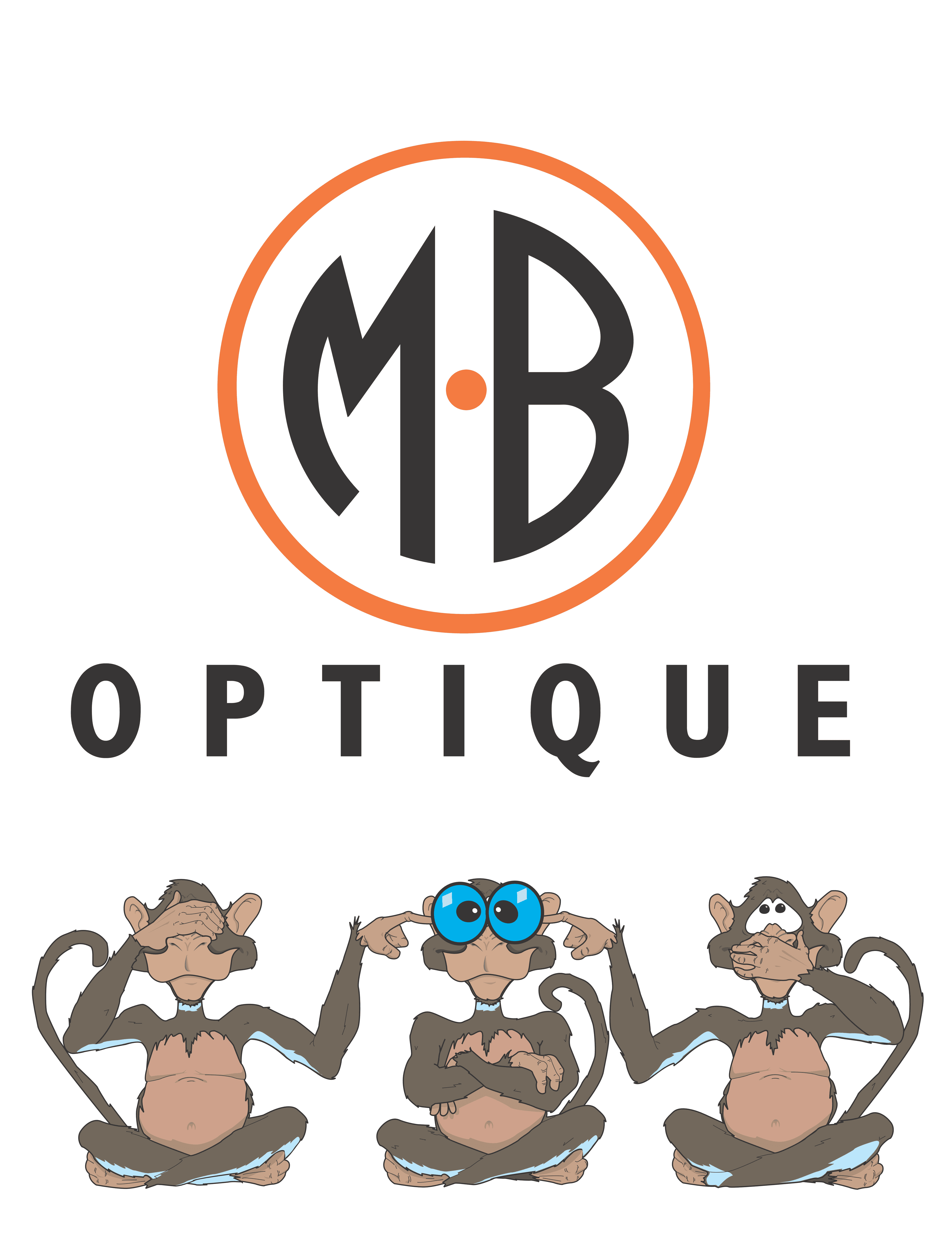logo MB + singes